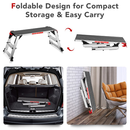 330 lbs Aluminum Folding Non-slip Drywall Step Stool Ladder Kitchen Tools at Gallery Canada