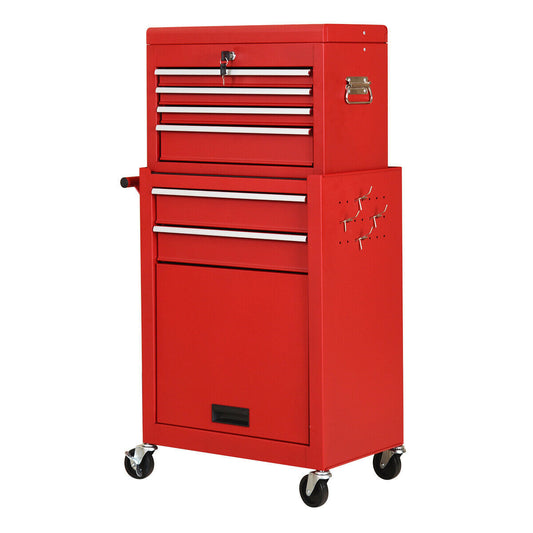 Rolling Cabinet Storage Chest, Toolbox Organizer, Red Garages Red at Gallery Canada