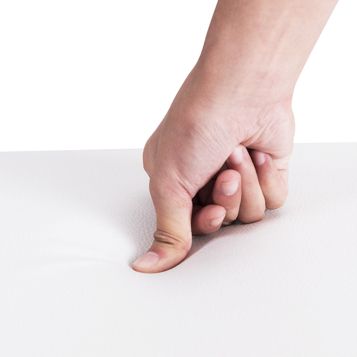 Solid Wood PU Leather Padded Piano Bench Keyboard Seat, White Pianos & Keyboards at Gallery Canada