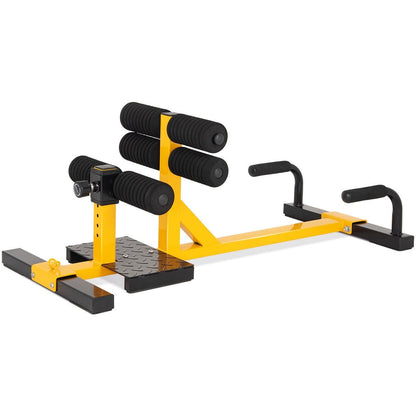 3-In-1 Sissy Squat Ab Workout Machine, Yellow