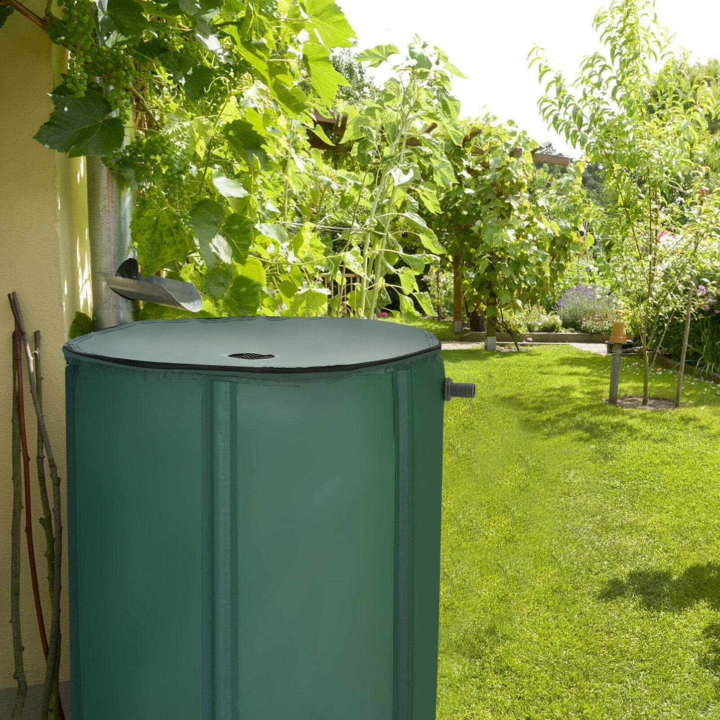 60 Gallon Collapsible Rain Barrel, Water Collector, Green Watering & Irrigation at Gallery Canada