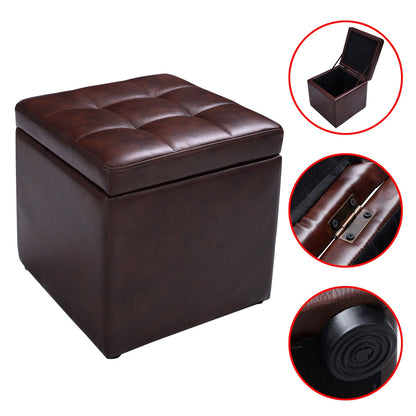 Ottoman Pouffe Storage Box Lounge Seat Footstools , Brown Ottomans at Gallery Canada