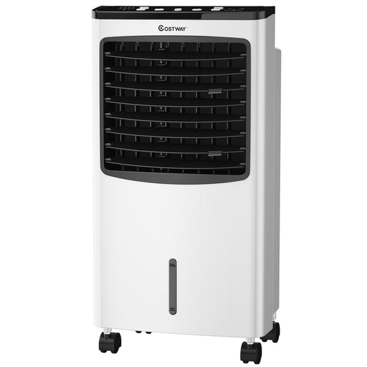 3-in-1 Portable Evaporative Air Conditioner Cooler with Remote Control for Home, White - Gallery Canada