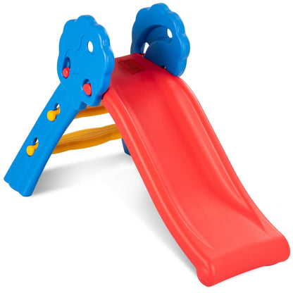 Children Folding Slide, Indoor Outdoor, Red
