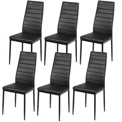 Set of 6 High Back Dining Chairs at Gallery Canada