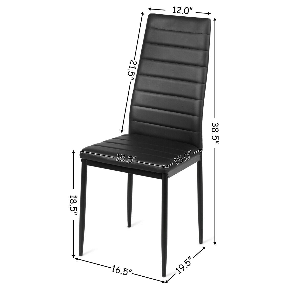 Set of 6 High Back Dining Chairs-Set of 6 Dining Chairs at Gallery Canada