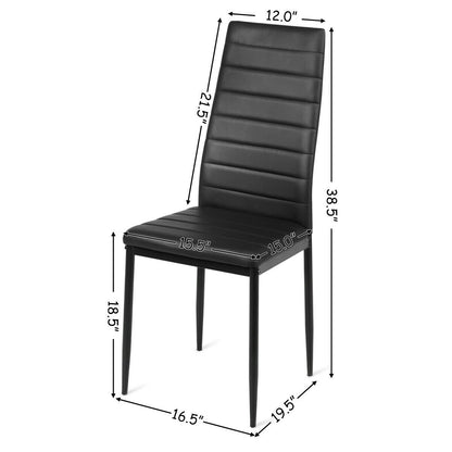 Set of 6 High Back Dining Chairs-Set of 6 Dining Chairs at Gallery Canada