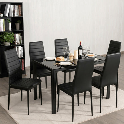 Set of 6 High Back Dining Chairs-Set of 6 Dining Chairs at Gallery Canada