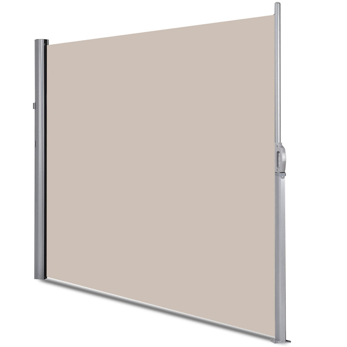 118.5 x 71 Inch Patio Retractable Folding Side Awning Screen Outdoor Shades at Gallery Canada