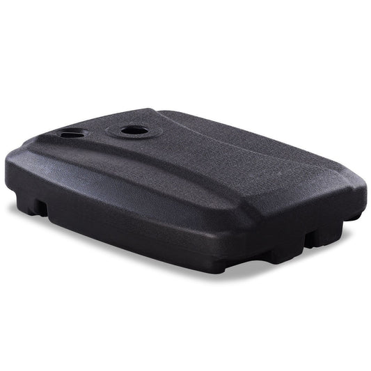 60L Plastic Weighted Fill Water Sand Wheel Patio Umbrella Base, Black Outdoor Umbrella Bases Black at Gallery Canada