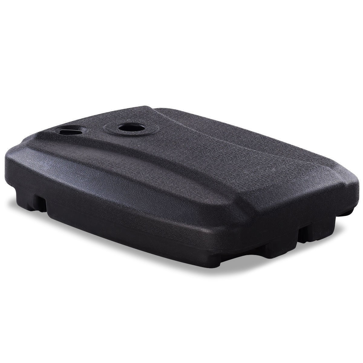 60L Plastic Weighted Fill Water Sand Wheel Patio Umbrella Base, Black Outdoor Umbrella Bases Black at Gallery Canada