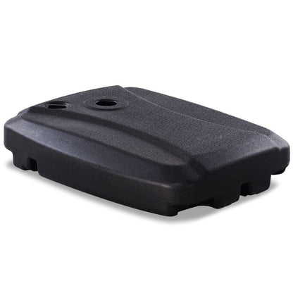 60L Plastic Weighted Fill Water Sand Wheel Patio Umbrella Base, Black Outdoor Umbrella Bases Black at Gallery Canada