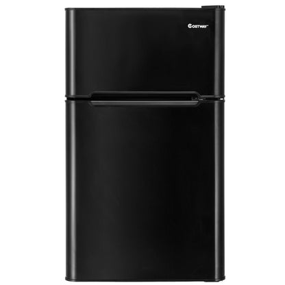 3.2 cu ft. Compact Stainless Steel Refrigerator, Black - Gallery Canada