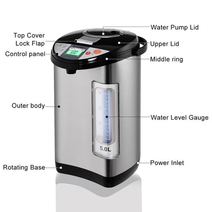 5-liter Electric LCD Water Boiler and Warmer Water Dispensers at Gallery Canada