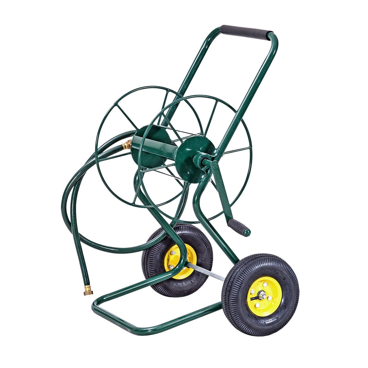 Garden Steel Frame Wheeled Hose Reel Cart, Green Watering & Irrigation Green at Gallery Canada