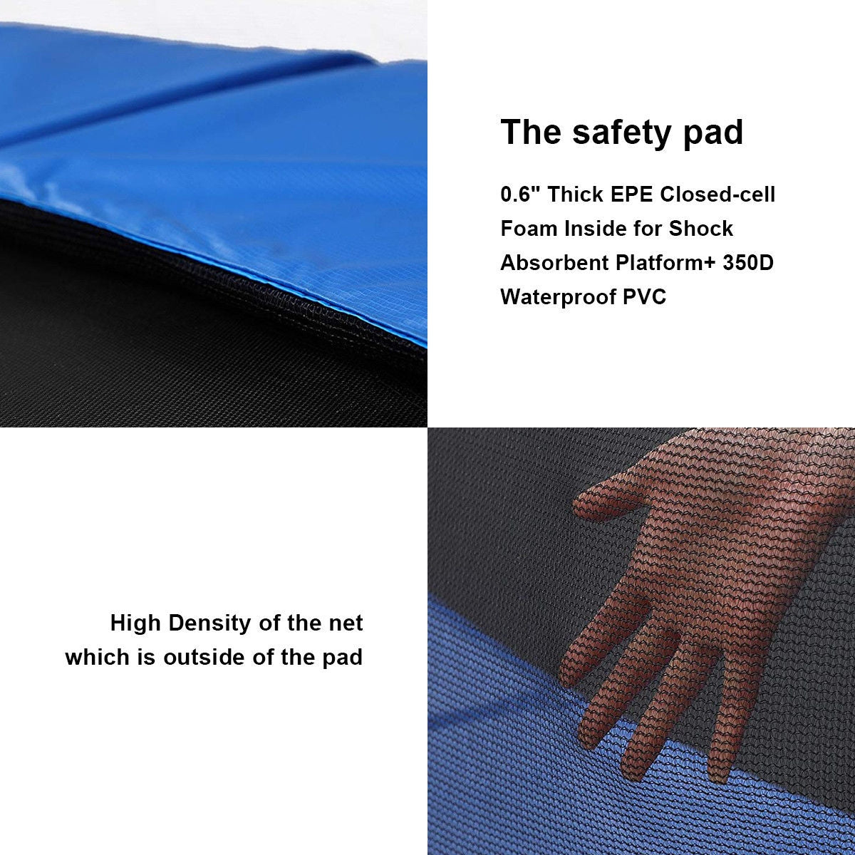 10 Feet Combo Bounce Jump Safety Trampoline with Spring Pad Ladder Trampolines at Gallery Canada
