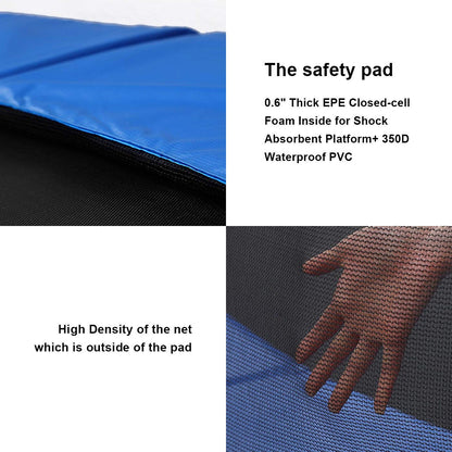 10 Feet Combo Bounce Jump Safety Trampoline with Spring Pad Ladder Trampolines at Gallery Canada
