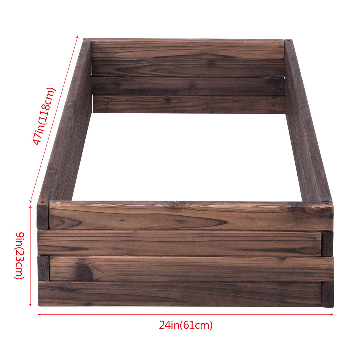 Elevated Wooden Garden Planter Box Bed Kit, Natural Raised Garden Beds at Gallery Canada
