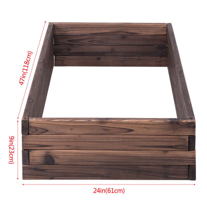 Elevated Wooden Garden Planter Box Bed Kit, Natural Raised Garden Beds at Gallery Canada