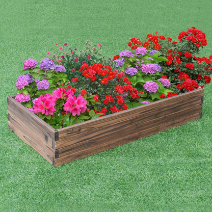 Elevated Wooden Garden Planter Box Bed Kit, Natural Raised Garden Beds at Gallery Canada