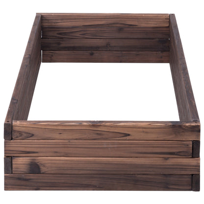 Elevated Wooden Garden Planter Box Bed Kit, Natural Raised Garden Beds at Gallery Canada