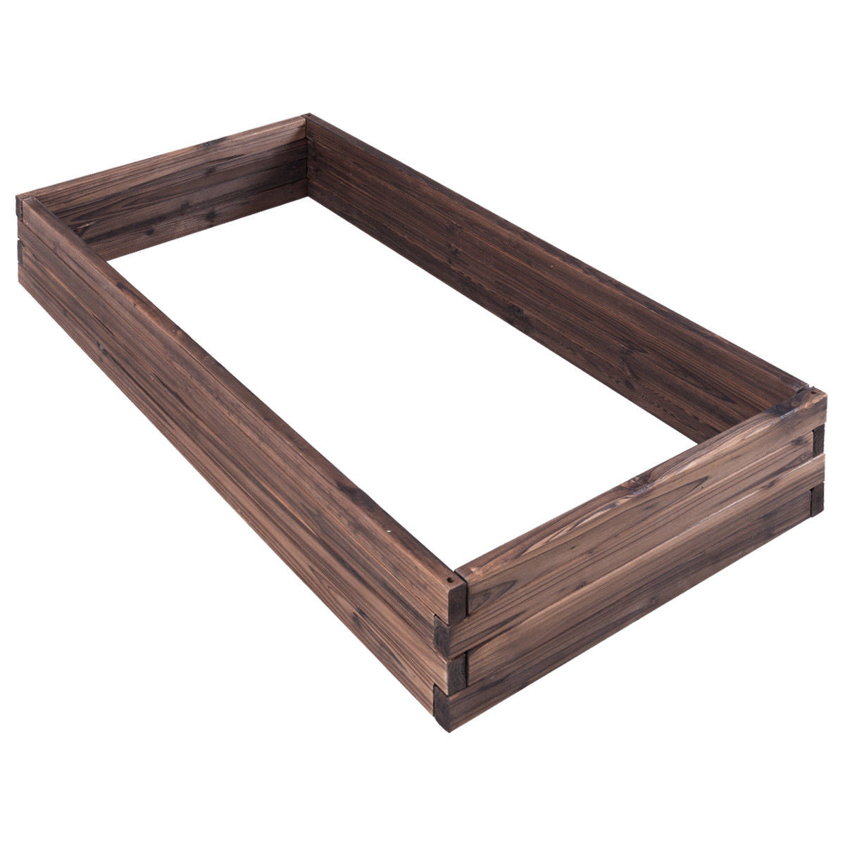 Elevated Wooden Garden Planter Box Bed Kit, Natural Raised Garden Beds Natural at Gallery Canada