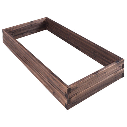 Elevated Wooden Garden Planter Box Bed Kit, Natural Raised Garden Beds at Gallery Canada