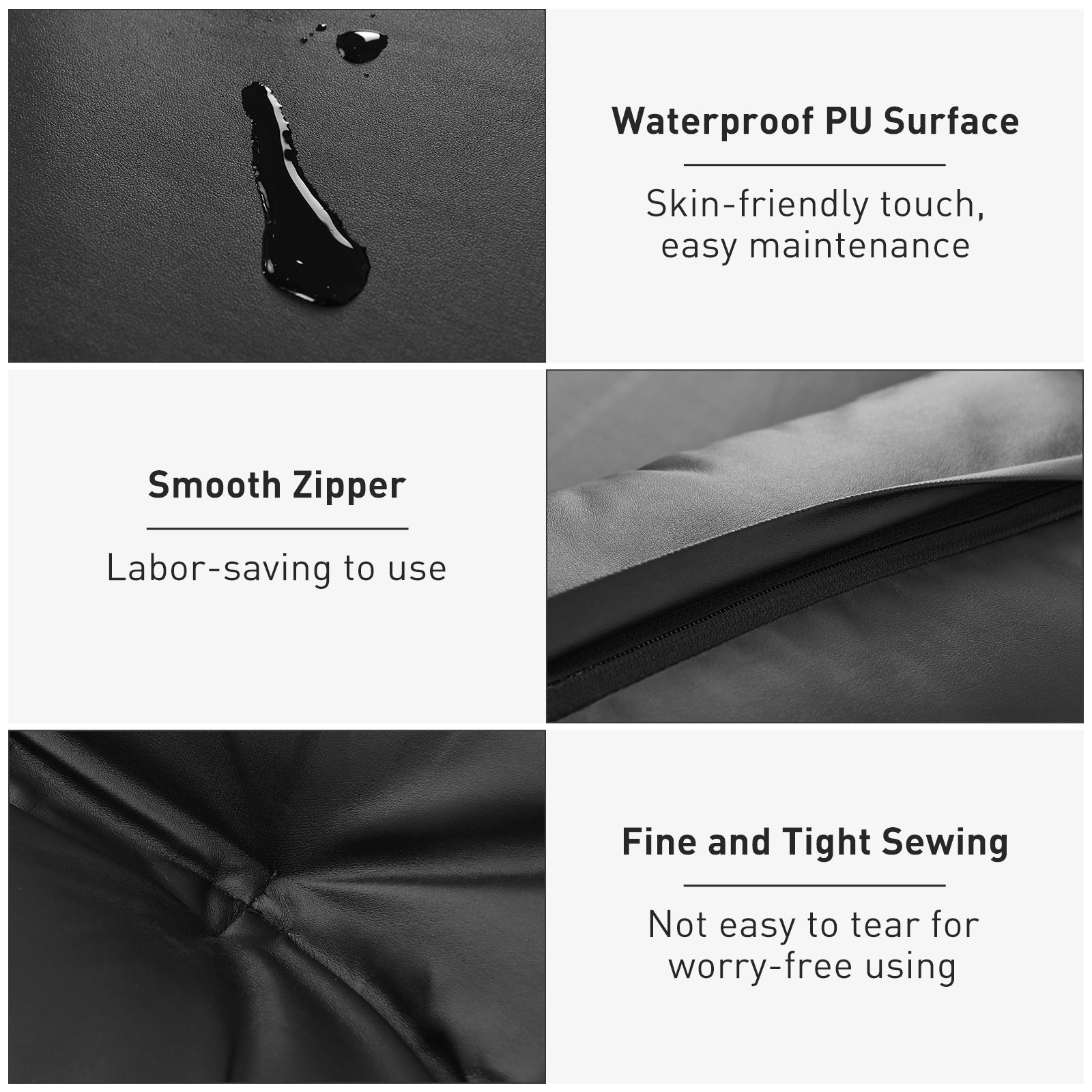 Foldable PU Leather Leisure Floor Sofa Bed with 2 Pillows, Black Floor Chairs at Gallery Canada