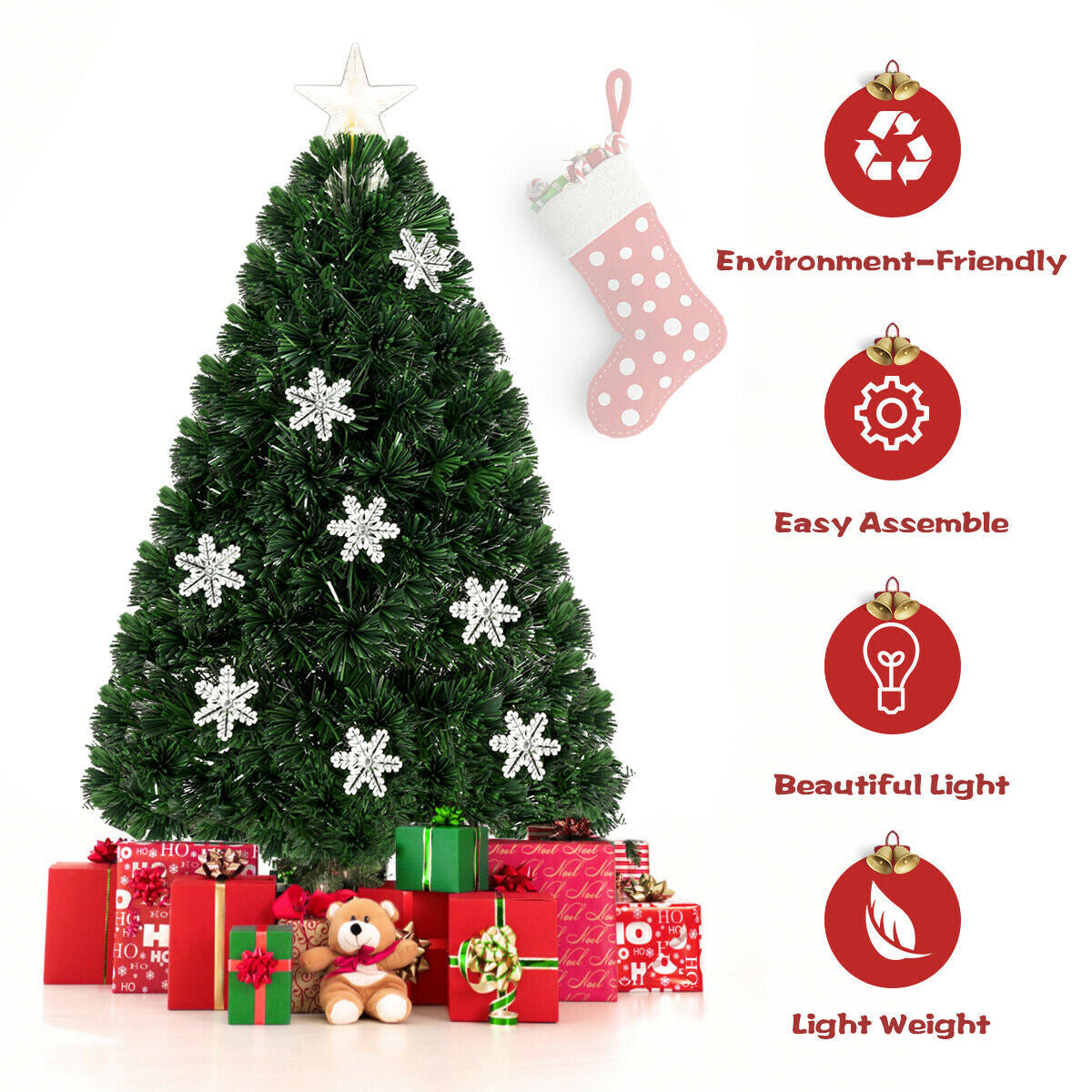4 / 5 / 6 Feet LED Artificial Christmas Tree, Green Christmas Tree at Gallery Canada