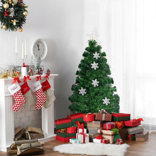 4 / 5 / 6 Feet LED Artificial Christmas Tree, Green