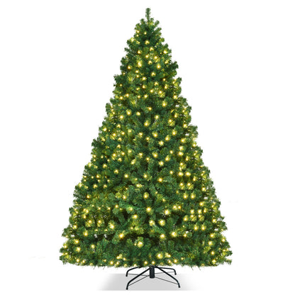 8 Ft PVC Artificial Christmas Tree With LED Lights, Green Christmas Tree at Gallery Canada