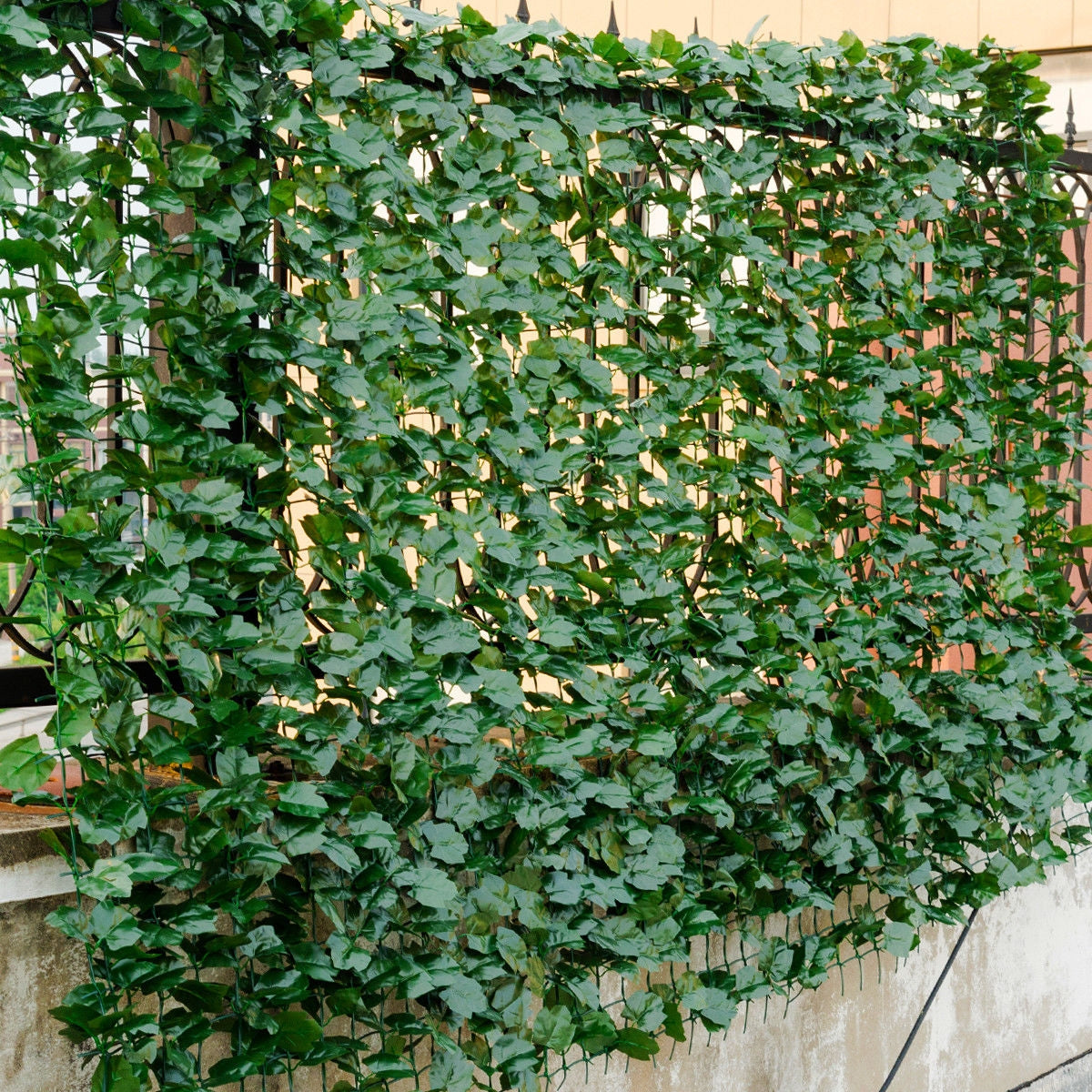 Faux Ivy Leaf Decorative Privacy Fence-59 x 95 Inch, Green Decorative Fencing & Flooring at Gallery Canada