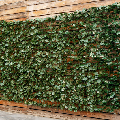 Faux Ivy Leaf Decorative Privacy Fence-59 x 95 Inch, Green Decorative Fencing & Flooring at Gallery Canada