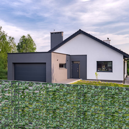 Faux Ivy Leaf Decorative Privacy Fence-59 x 118 Inch, Green Decorative Fencing & Flooring at Gallery Canada