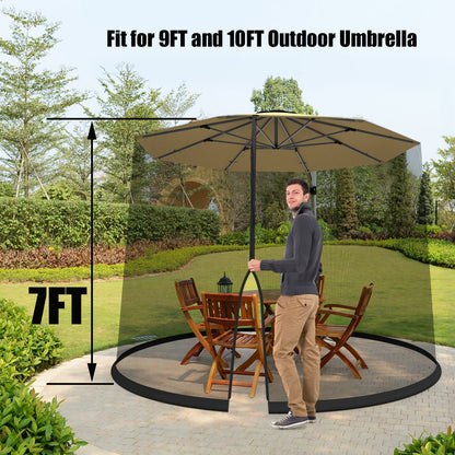 9 -10 Feet Outdoor Umbrella Table Screen Mosquito Bug Insect Net Outdoor Umbrellas at Gallery Canada