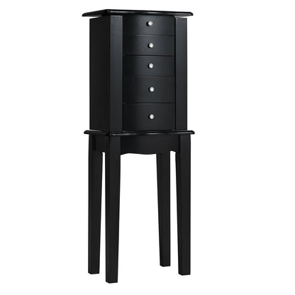 Wood Mirrored Jewelry Storage Chest Cabinet Jewelry Armoires Options at Gallery Canada