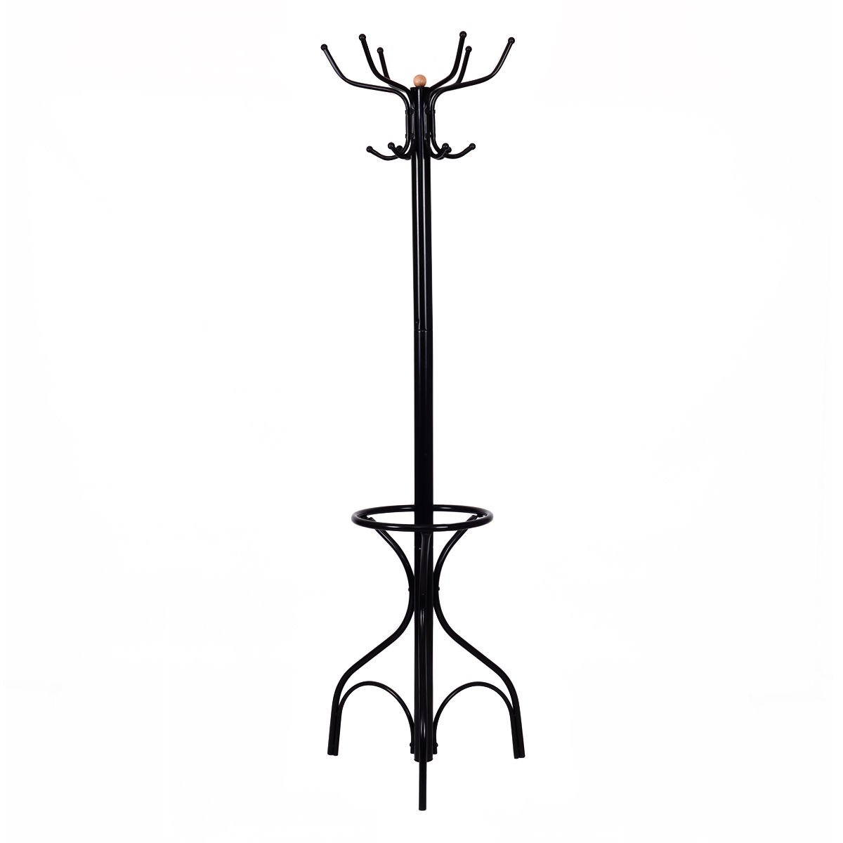 Vintage Metal Coat Hat Tree Stand Clothes Hanger, Black at Gallery Canada