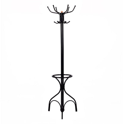 Vintage Metal Coat Hat Tree Stand, Black Coat Racks & Hall Trees Black at Gallery Canada