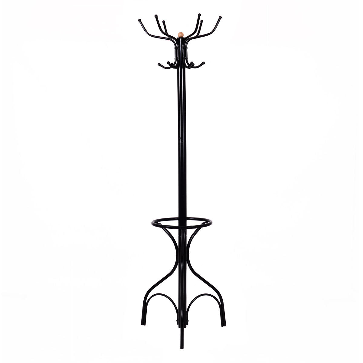 Vintage Metal Coat Hat Tree Stand Clothes Hanger, Black Coat Racks & Hall Trees Black at Gallery Canada
