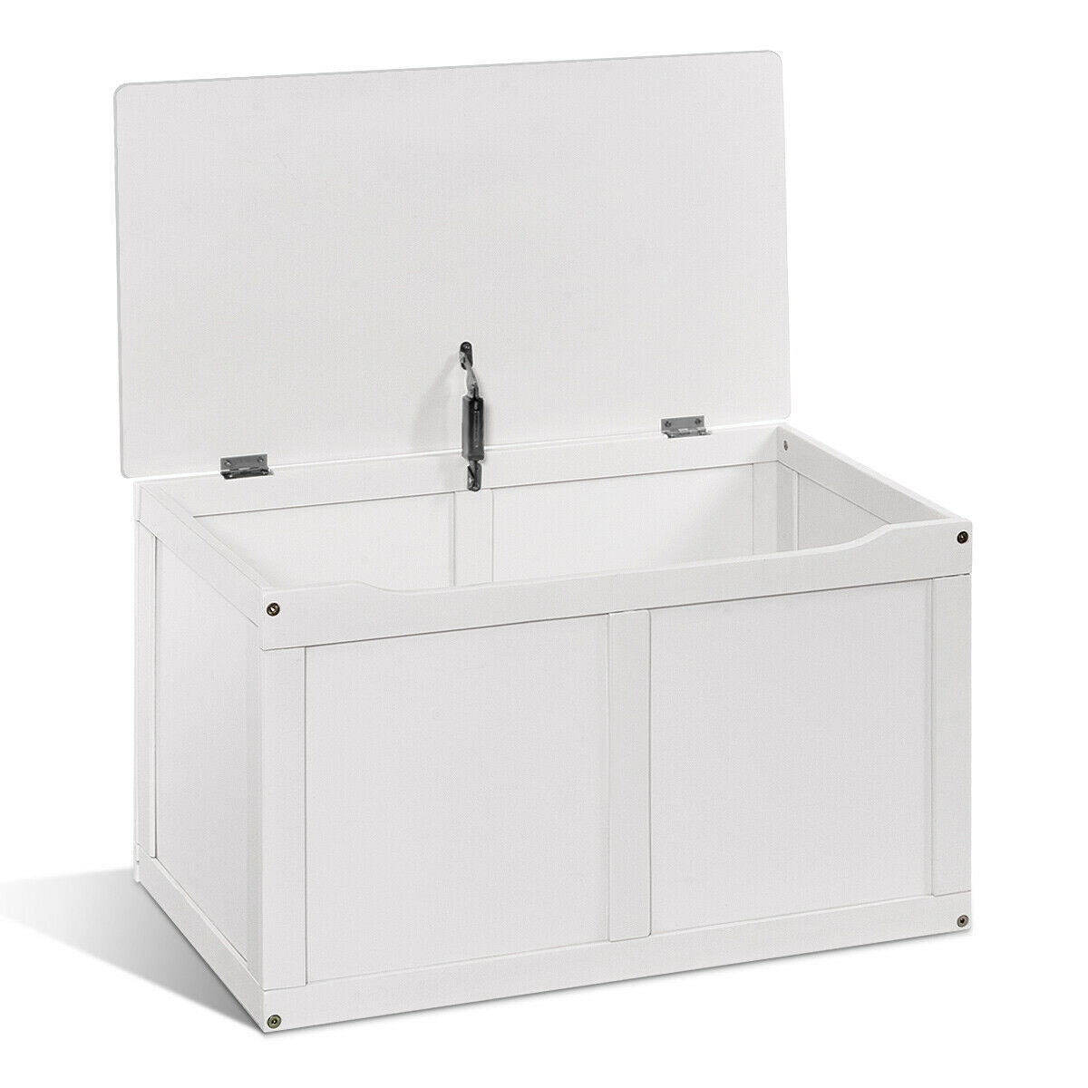 Safety Hinge Wooden Chest Organizer Toy Storage Box, White Kids Storage at Gallery Canada