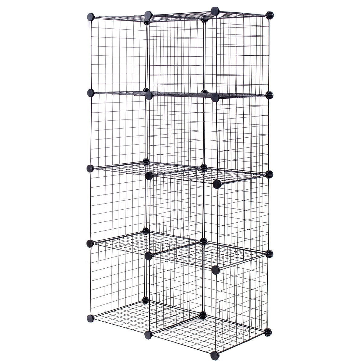 DIY 8 Cube Grid Wire Cube Shelves, Black Clothing & Closet Storage Black at Gallery Canada