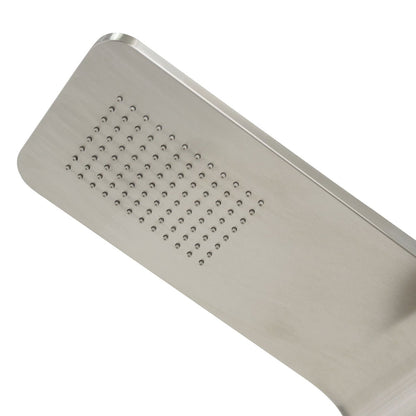 57 Inch Stainless Steel Shower Panel with12 x 8 Head Shower Shower Systems at Gallery Canada