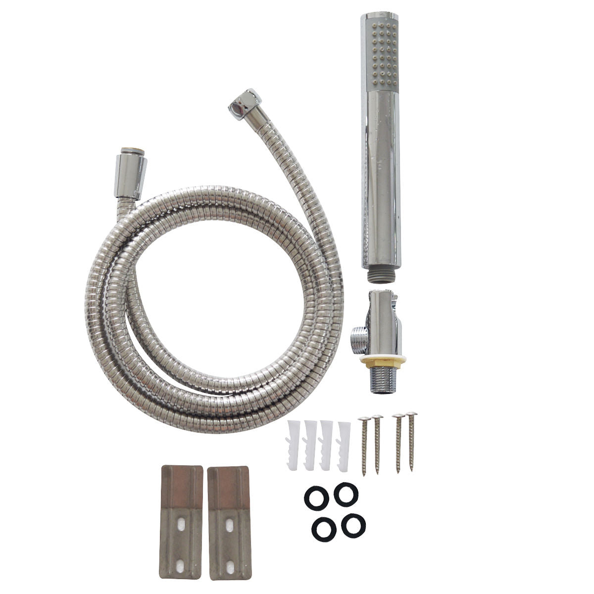 57 Inch Stainless Steel Shower Panel with12 x 8 Head Shower Shower Systems at Gallery Canada