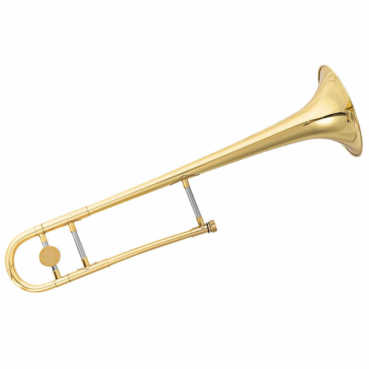 B Flat Trombone Golden Brass with Mouthpiece, Golden Musical Toys Golden at Gallery Canada