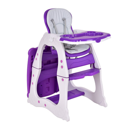 3 In 1 Convertible Play Table Seat, Baby High Chair, Purple High Chairs at Gallery Canada