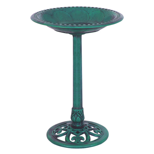 Garden Pedestal Bird Bath Feeder, Green Chicken Coops Green at Gallery Canada