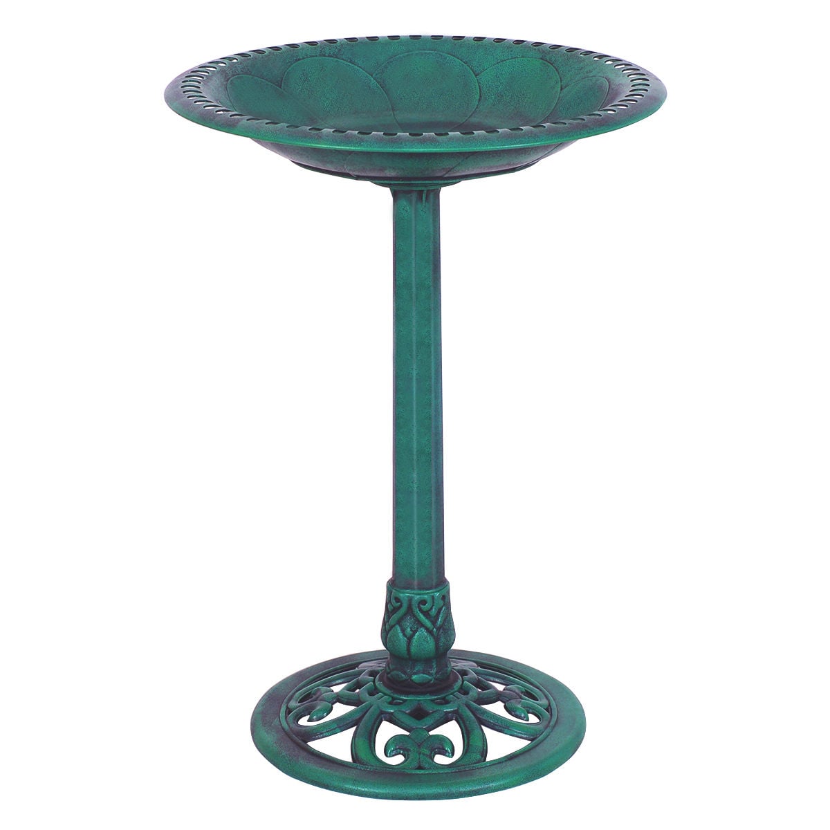 Garden Pedestal Bird Bath Feeder, Green Chicken Coops Green at Gallery Canada