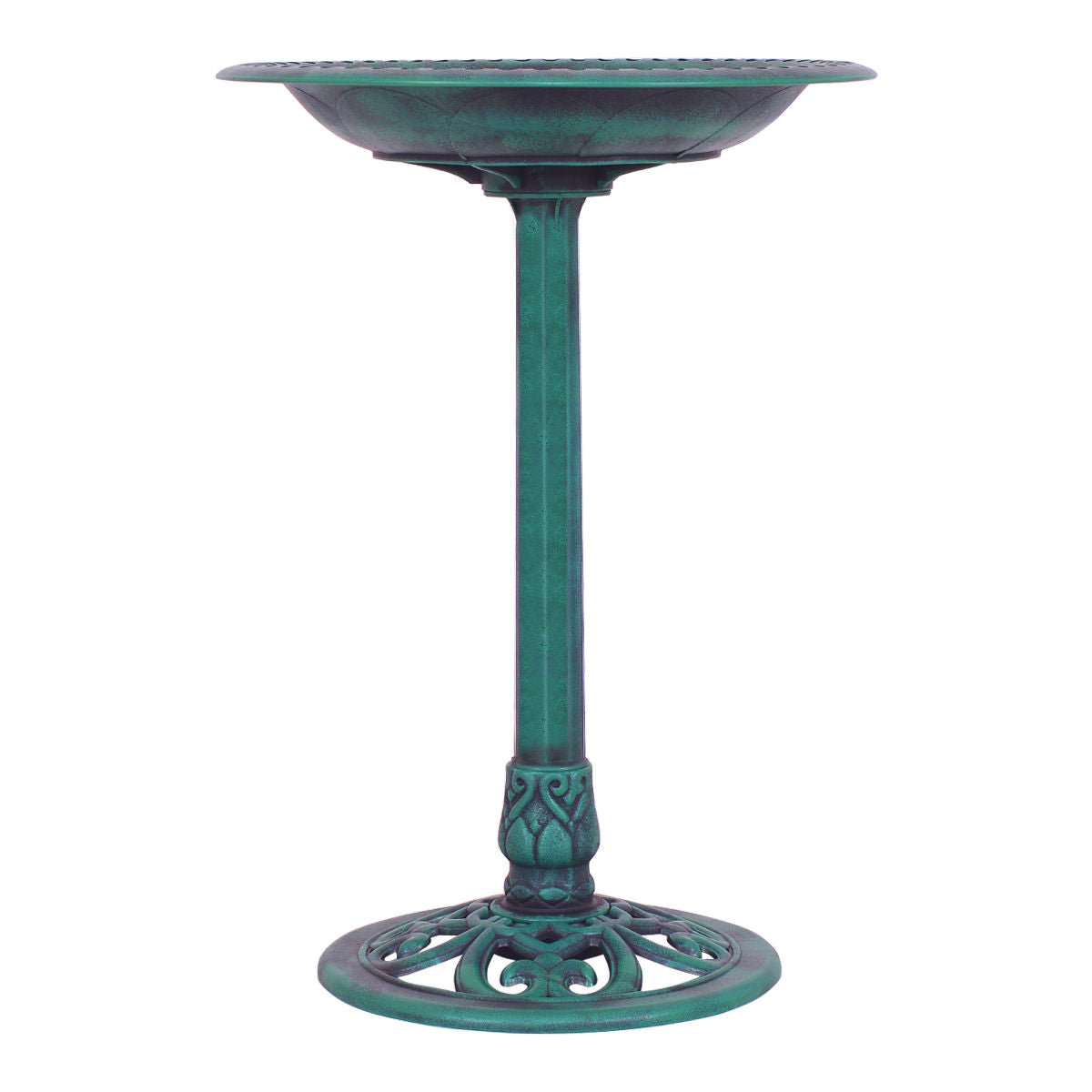 Outdoor Garden Green Pedestal Bird Bath Feeder, Green Chicken Coops at Gallery Canada