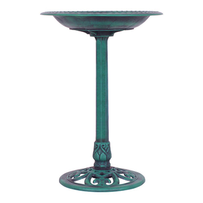 Outdoor Garden Green Pedestal Bird Bath Feeder, Green Chicken Coops at Gallery Canada