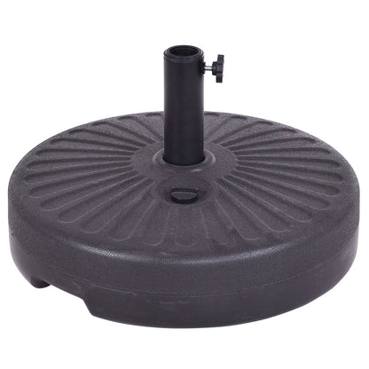 20 Inch Round 23L Water Filled Umbrella Base, Black Outdoor Umbrella Bases at Gallery Canada